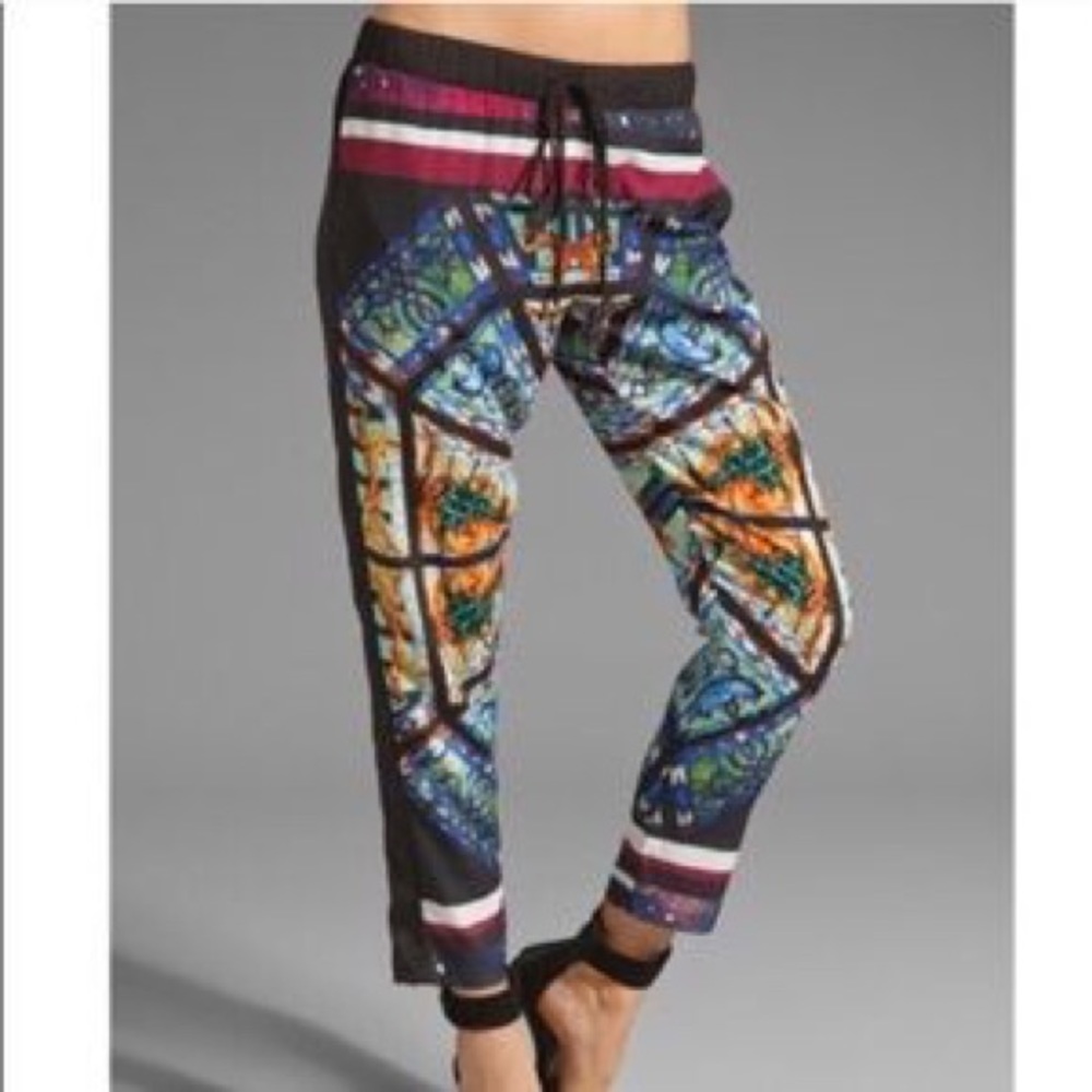 Clover canyon glass design soft pants sz XS